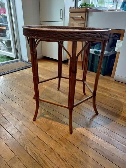 Photo of free Bamboo & rattan side table (Watlington) #3