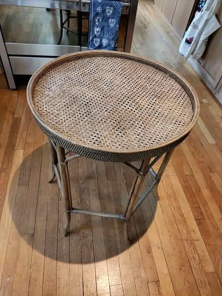 Photo of free Bamboo & rattan side table (Watlington) #2