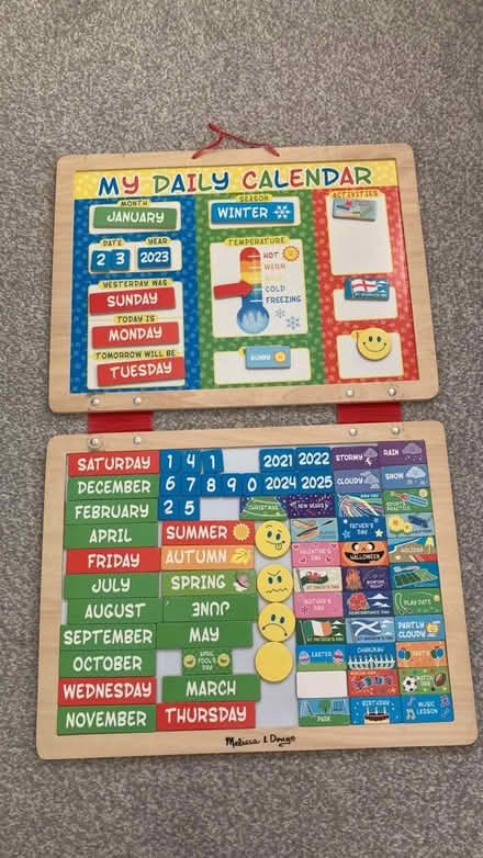 Photo of free Melissa & Doug Magnetic Calendar (GL19) #2