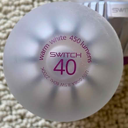 Photo of free Two 40-Watt equivalent LED Bulbs (El Camino Real & Wolfe Road) #1