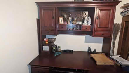 Photo of free Solid wood cherry office desk (Broomfield) #4