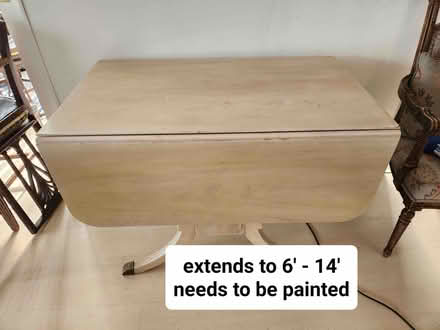 Photo of free expandable wooden table (Riverdale, Bronx) #1