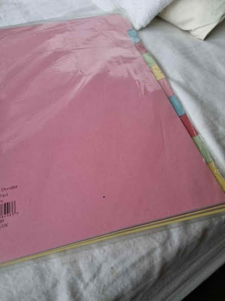 Photo of free Paper subject dividers (TW13, Hanworth) #2