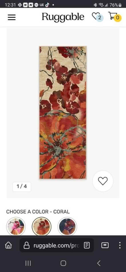 Photo of free Ruggable Floral Runner (Valley cottage) #1