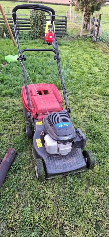 Photo of free Honda 4.5 engine lawn mower on a mountfield base (Clungunford CP SY7) #1