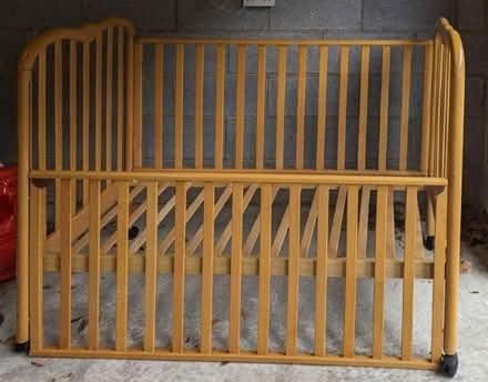 Photo of free Full size wooden baby cot (Craig-y-don LL30) #1