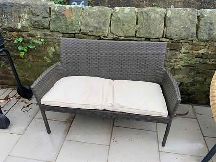 Photo of free Outdoor sofa with cushion (LA1 Bowerham) #1