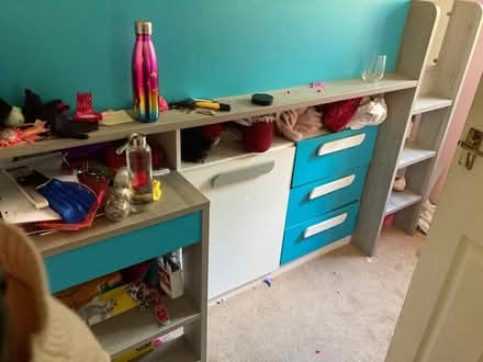 Photo of free Mid Sleeper bed with storage, desk (IP30) #2