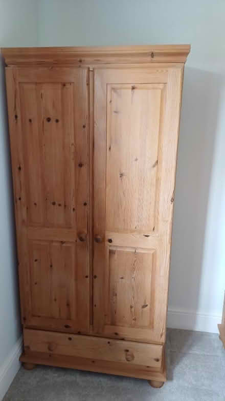 Photo of free Double pine wardrobe (Brandon, Coventry) #1