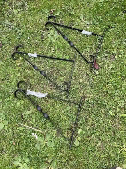 Photo of free Three hanging basket brackets (Moss Side PR25) #1
