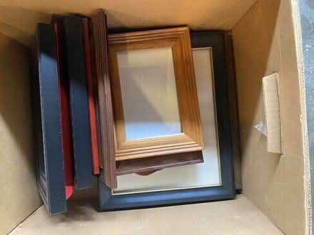 Photo of free Three boxes of picture frames, 50+ frames, 8x10, 5x7, etc #1