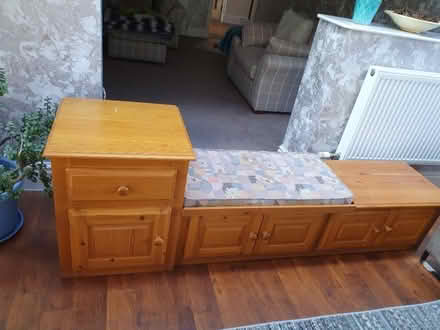Photo of free Bespoke pine bench/cupboard. (Carleton FY6) #1