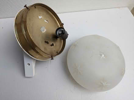 Photo of free Indoor Light: Brass Finish & Glass (Dixboro) #1