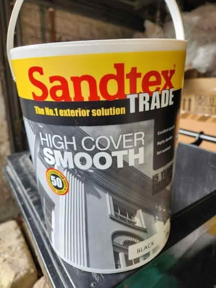 Photo of free 5 litres black masonry paint. (Bear Flat) #1