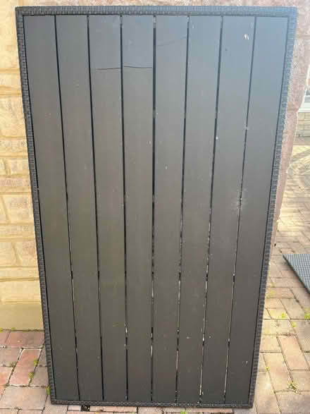 Photo of free Outside Table Black (damaged panel) (Weymouth (DT3)) #1