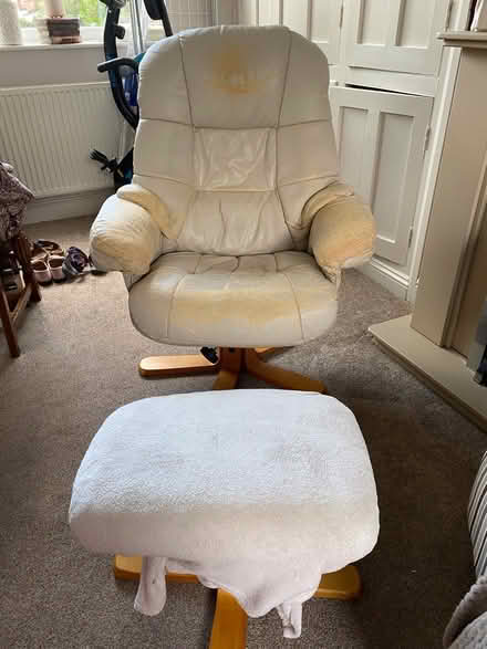 Photo of free Reclining chair & footstool (Ashton OL6) #1