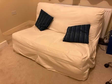 Photo of free Futon - sofa converts to double bed (Stamford PE9) #1