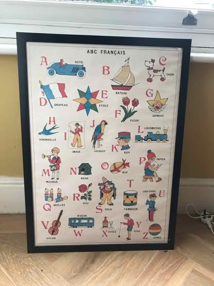 Photo of free Framed poster alphabet (Walthamstow village) #1