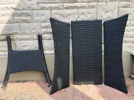 Photo of free Outside Table Black (damaged panel) (Weymouth (DT3)) #2