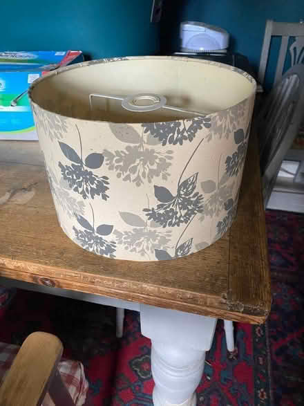 Photo of free Modern grey floral lampshade (East Challow OX12) #1