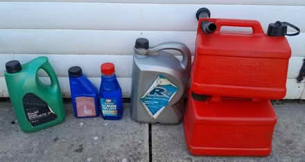 Photo of free Old car oil brake fluid petrol cans (Tamworth, Staffordshire.) #1