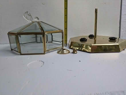 Photo of free Indoor Light - Brass Finish, Glass (Dixboro) #2
