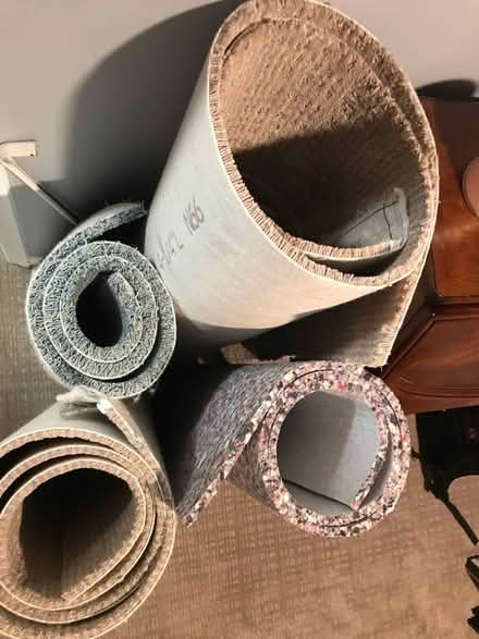 Photo of free Leftover Carpet and Foam Padding (East Greenbush near rte 4) #1