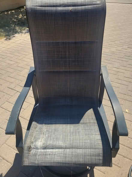 Photo of free Used patio swivel chairs (Dobson & Warner) #2