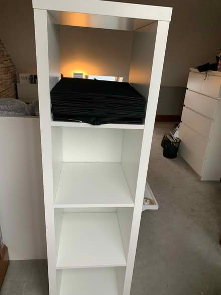 Photo of free White Tall Wood Shelves/Bookcase (Croxley Green WD3) #3
