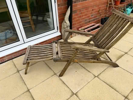 Photo of free Old wooden steamer chair (PR4 Wrea Green) #1