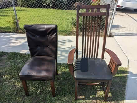 Photo of free Two leather chairs (Culver City) #1