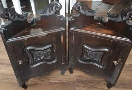Photo of free Two Corner/Bedside table cupboards (Ladderstile Gate KT2) #2