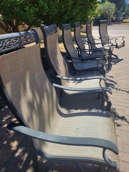 Photo of free Used patio chairs (Dobson & Warner) #3