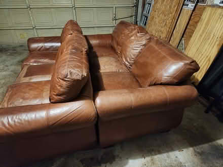 Photo of free 2 leather couches (Spring / Klein) #1