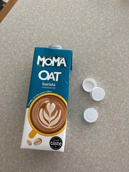 Photo of Empty juice/ milk cartons + lids (CF64 Dinas Powys) #1
