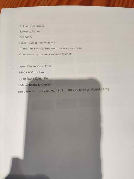 Photo of free Samsung printer (Churchend RG30) #2