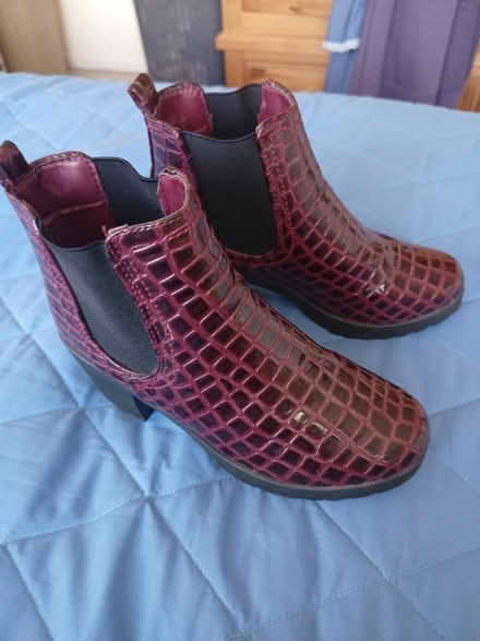 Photo of free Burgundy high heeded boots (CW2) #1