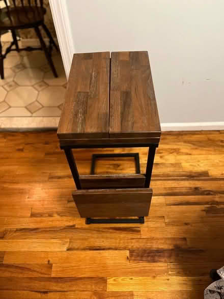 Photo of free Folding table w/magazine rack (Yonkers) #1