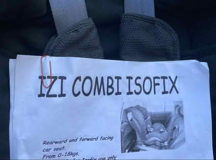 Photo of free Isofix car seat (SG6 Letchworth) #1
