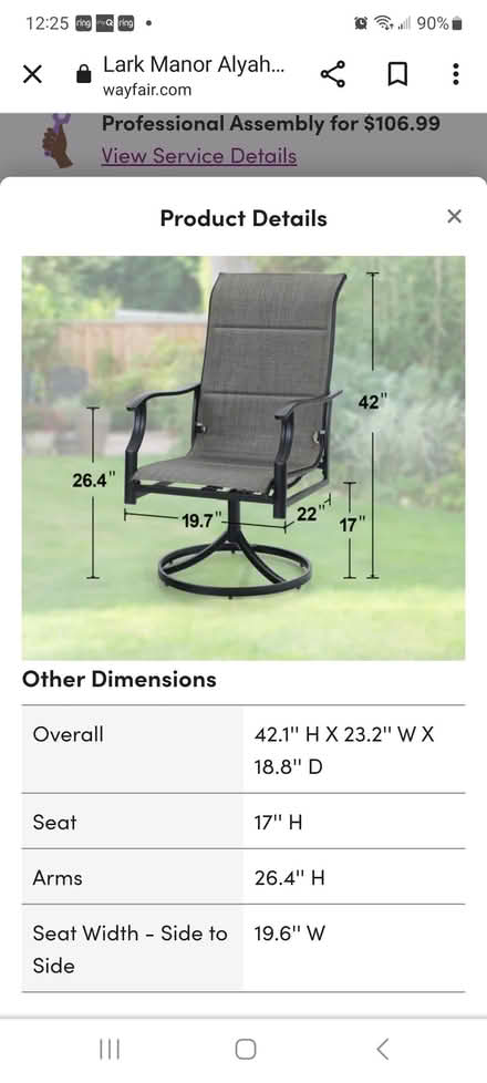 Photo of free Used patio swivel chairs (Dobson & Warner) #3