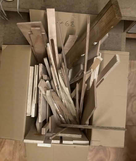Photo of free 4 boxes of wood offcuts (Hackney Wick) #2