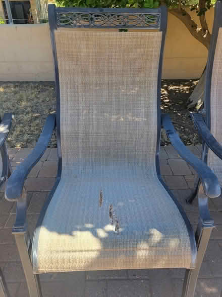 Photo of free Used patio chairs (Dobson & Warner) #2