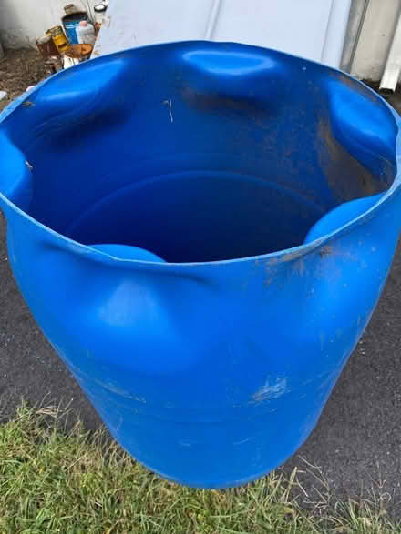 Photo of free Blue barrel, no top (End of Beaver St) #2