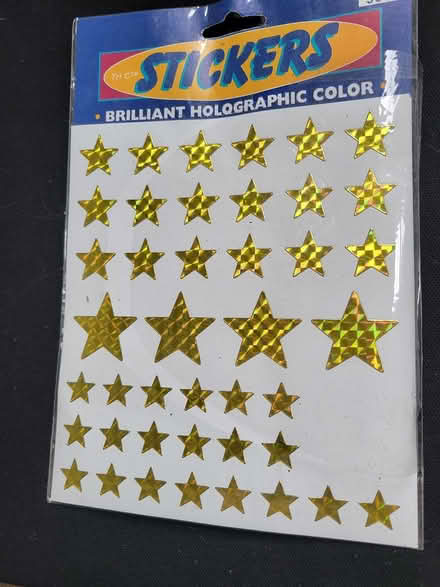 Photo of free gold stickers (Roxbury) #1