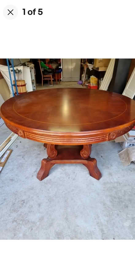 Photo of free Dining table dark brown (Ashfield) #2