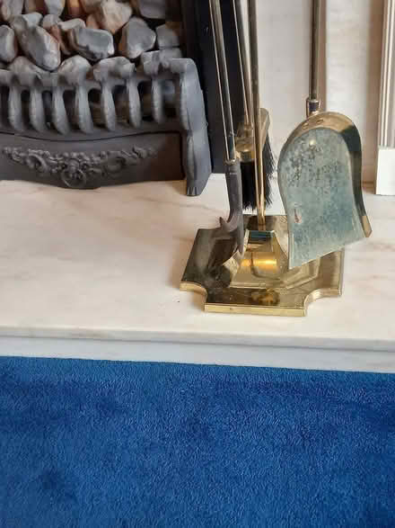 Photo of free brass fire irons set (Moortown LS17) #3
