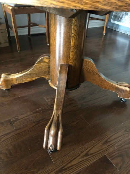 Photo of free Antique table (Bank & Walkley) #2