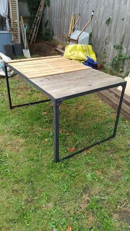 Photo of free Metal frame table (Upper Wolvercote) #1