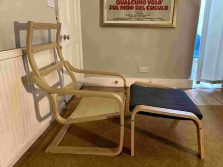 Photo of free IKEA Poang armchair with footrest (Walthamstow E17) #2