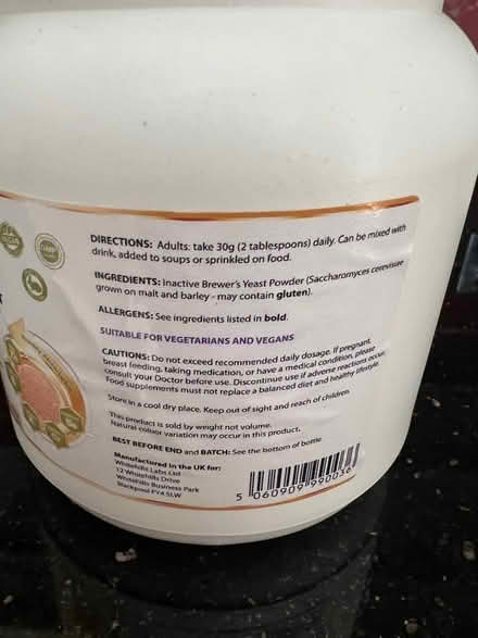 Photo of free Brewers yeast (TW7) #2